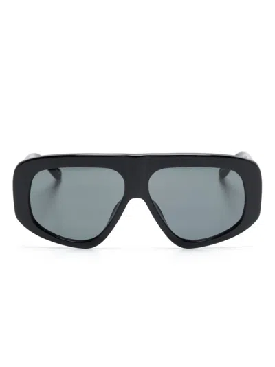 Attico Oversize Rectangular Sunglasses Thick Arms
