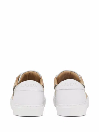 Burberry New Salmond Check Leather Sneakers