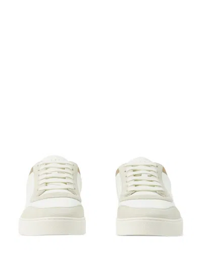 Burberry Leather Sneakers In White