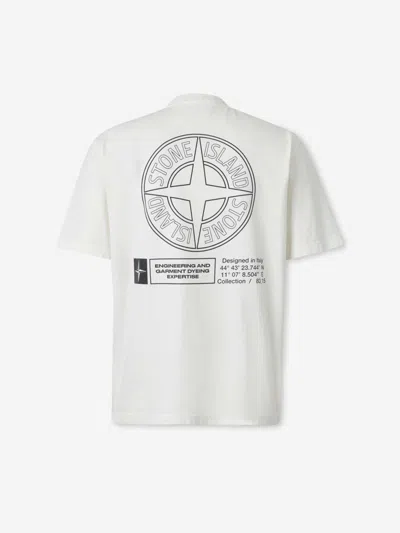 Stone Island Cotton Logo T-shirt In White