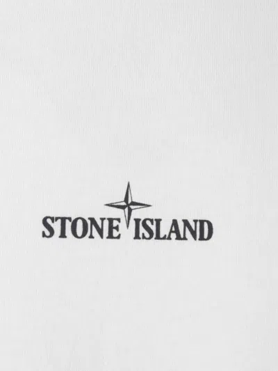 Stone Island Cotton Logo T-shirt In White