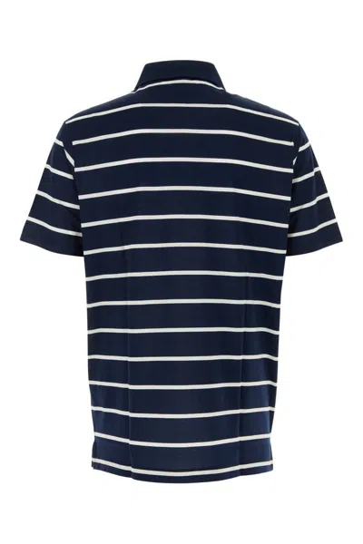 Paul & Shark Blue Striped Logo Polo