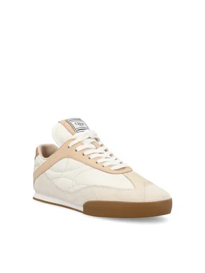 Chloé Kick Low-top Sneakers In White