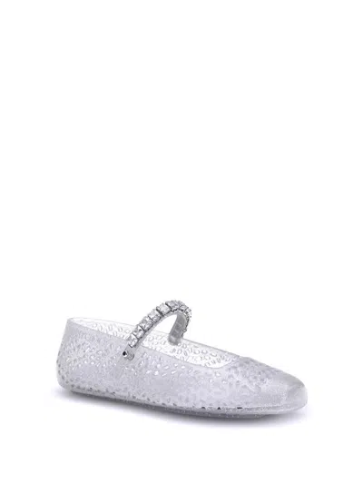 Jimmy Choo Transparent Rubber The Jelly Ballerinas In Blue