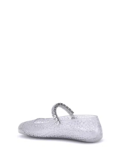 Jimmy Choo Transparent Rubber The Jelly Ballerinas In Blue