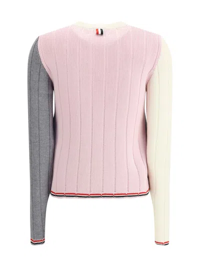 Thom Browne Virgin Wool Sweater In Gray