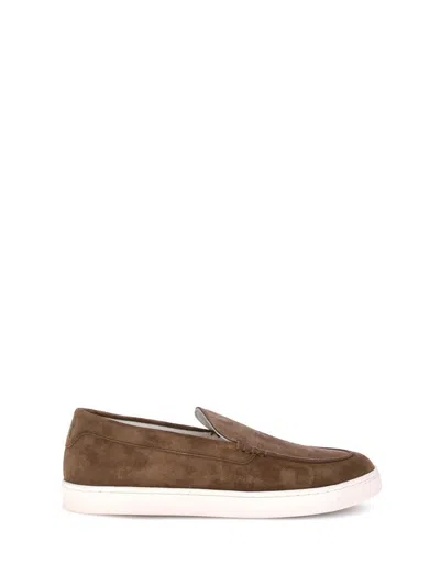 Brunello Cucinelli Slip-on Sneakers In Brown