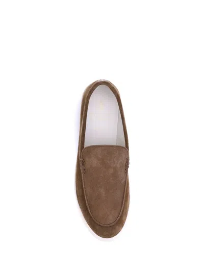 Brunello Cucinelli Slip-on Sneakers In Brown