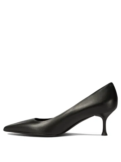Sergio Levantesi Ella Pointed-toe Leather Pumps In Black