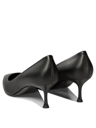Sergio Levantesi Ella Pointed-toe Leather Pumps In Black
