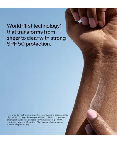 Shiseido Urban Environment Mineral Clear Sunscreen Spf 50 In Transparent