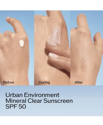 Shiseido Urban Environment Mineral Clear Sunscreen Spf 50 In Transparent
