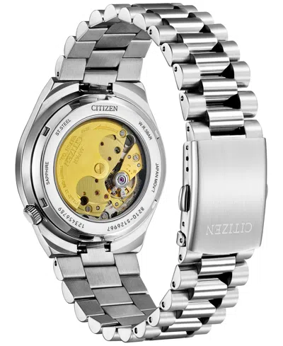 Citizen Tsuyosa Mens Automatic Silver Tone Stainless Steel Bracelet Watch Nj0150-56w In Metallic