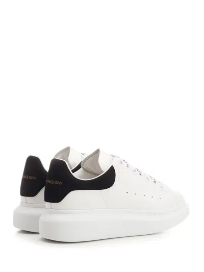 Alexander Mcqueen Oversize Sneakers In White And Beige Calf Leather In White