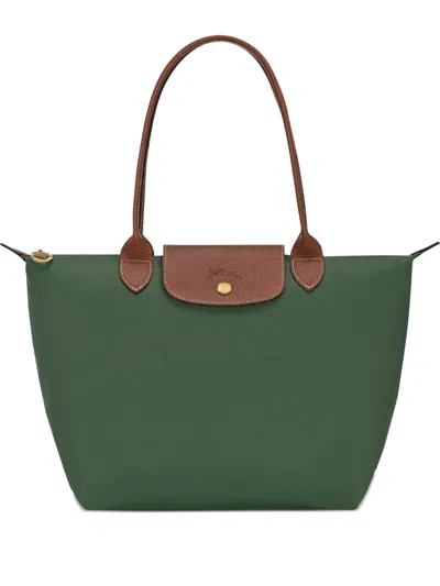 Longchamp Medium Le Pliage Original Tote Bag In Green