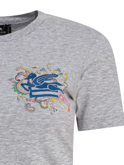 Etro T-shirts And Polos In Gray