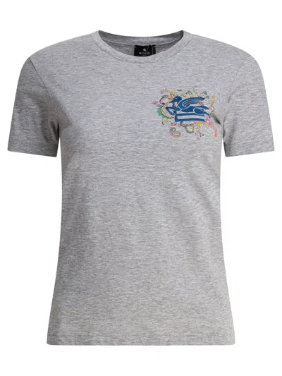 Etro T-shirts And Polos In Gray