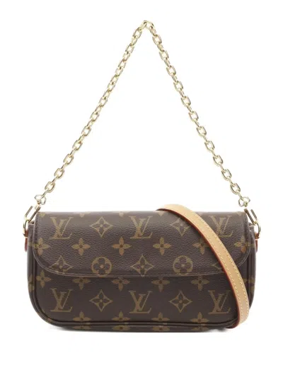 Pre-owned Louis Vuitton 2021 Ivy Wallet On Chain In Brown