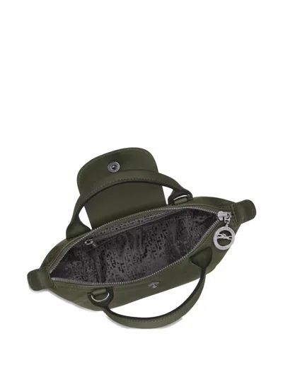 Longchamp Le Pilage Xtra Green Handbag With Adjustable And Removable Shoulder Strap And Embossed Logo On The F