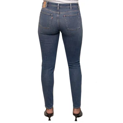 Acne Studios Blå Konst Climb Mid Blue Cotton Denim Jeans In Blue