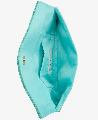 On 34th Hand Beaded Envelope Clutch, Exclusively At Macy's In Blue