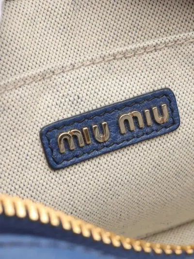 Pre-owned Miu Miu 2010s Arcadie Two-way Handbag In Blue