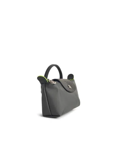 Longchamp Clutch Bag With 'le Pliage Green' Handle