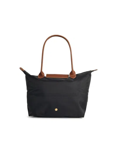Longchamp 'm Le Pliage Original' Black Recycled Canvas Shoulder Bag