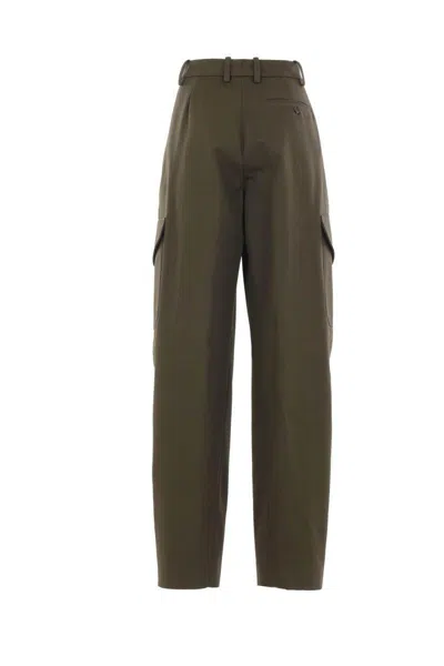 Givenchy Cotton-wool Cocoon Cargo Trousers In Green