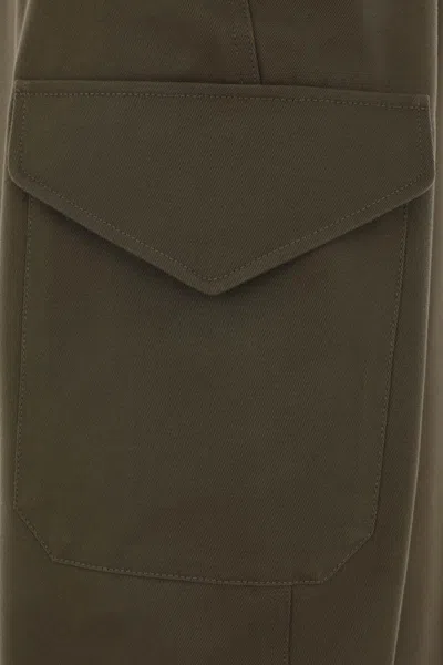 Givenchy Cotton-wool Cocoon Cargo Trousers In Green