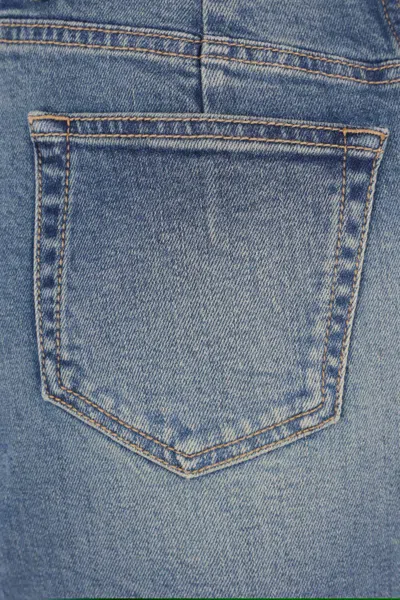 Alexander Mcqueen Denim Midi Skirt In Blue