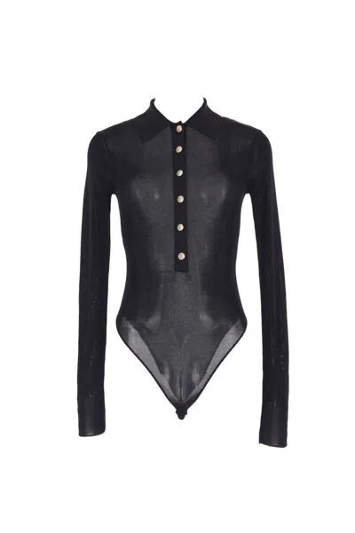 Self-portrait Top In Black