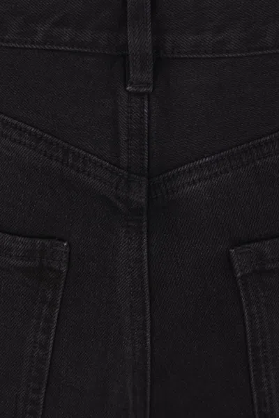 Self-portrait Self Portrait Straight Jeans With Bows In Blue