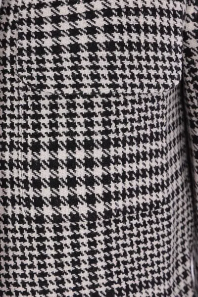 Self-portrait Wool Houndstooth Tailored Jacket Jackets Multicolor In Gray