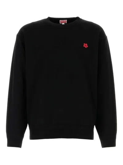 Kenzo Boke Flower Embroidered Cotton Sweatshirt Clothing
