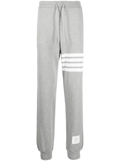 Thom Browne 4-bar Stripe Track Pants In Gray