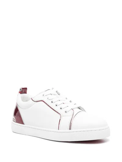 Christian Louboutin Women Fun Louis Junior Logo Tallonce Sneaker In White