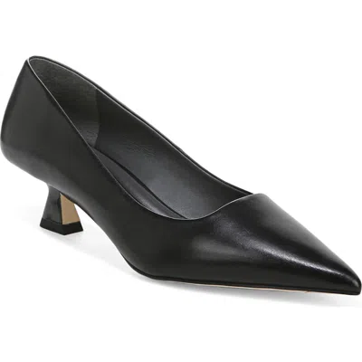 Sarto By Franco Sarto Diva Kitten Heel Pointed Toe Pump In Black