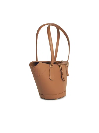 Dolce & Gabbana Caramel-color Leather Coffa Capri Bag In Brown