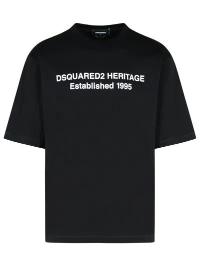 Dsquared2 Oversized Signature T-shirt In Black