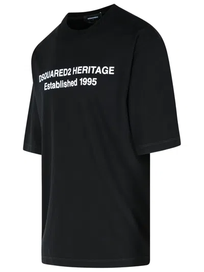 Dsquared2 Oversized Signature T-shirt In Black