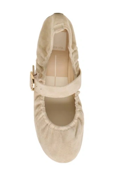 Dolce Vita Caely Buckle Ballet Flats In Neutral