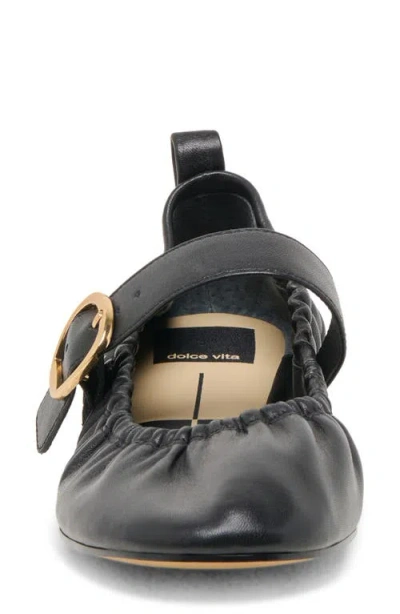 Dolce Vita Caely Ballet Flats Black Leather