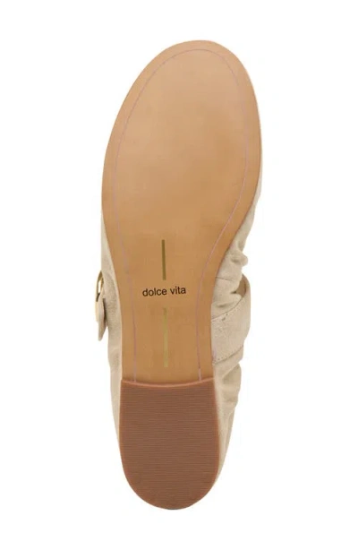 Dolce Vita Caely Buckle Ballet Flats In Neutral