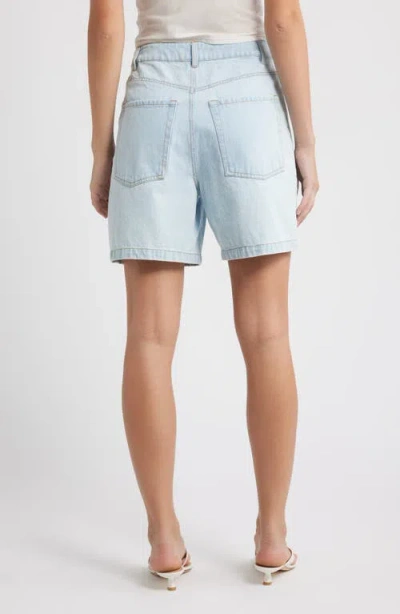 Wayf Rowan Denim Drawstring Shorts In Blue