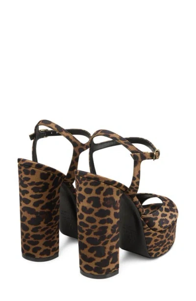 Stuart Weitzman Dayna Boost Platform Sandal In Animal Print