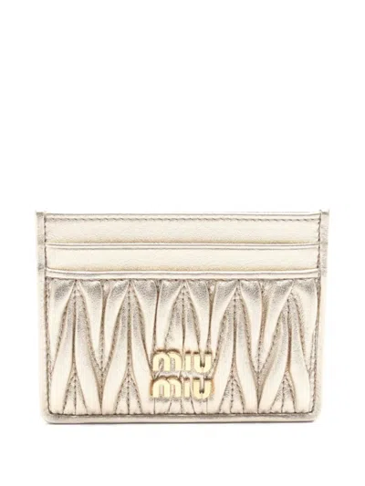 Pre-owned Miu Miu 2020 Matelassé Cardholder