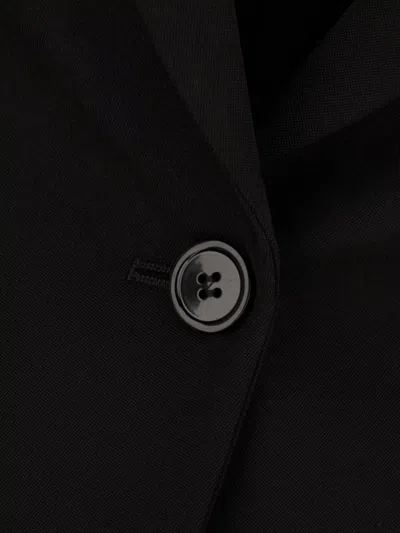Alexander Mcqueen Upside-down Lapel Jacket In Black