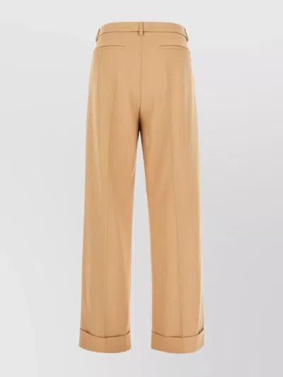 Valentino Camel-coloured Wool Trousers