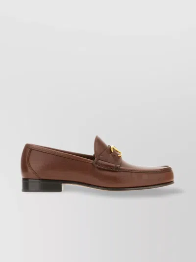 Valentino Garavani Vlogo Signature Loafer In Brown